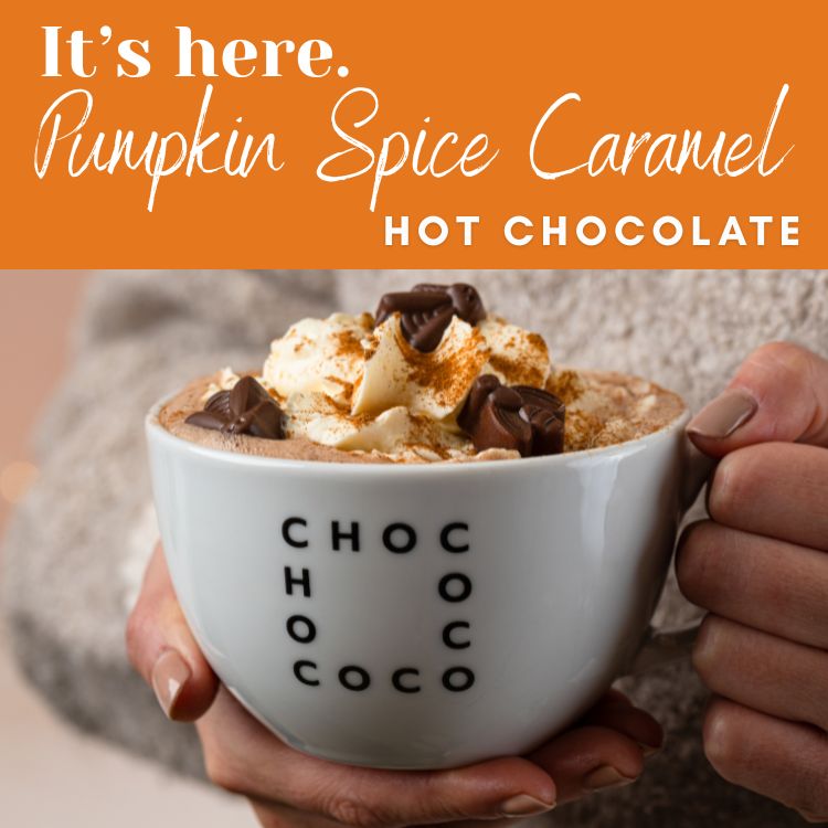 It's here... Pumpkin Spice Caramel Hot Chocolate