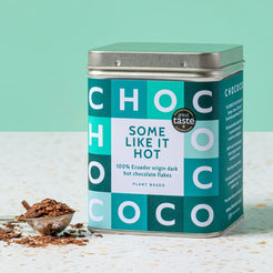 100% Ecuador origin Single Estate Hot Chocolate Flakes Tin by Chococo