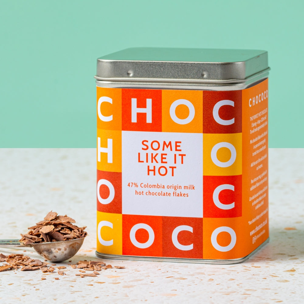 47% Colombia origin Milk Hot Chocolate Flakes Tin