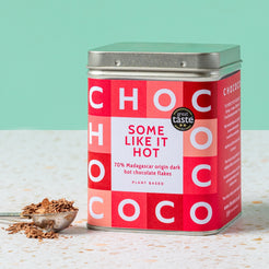 70% Madagascar origin Hot Chocolate Flakes Tin (vf)