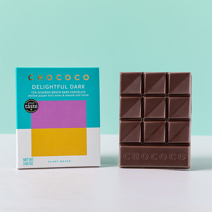 Delightful Dark 72% Dark Chocolate Bar by Chococo