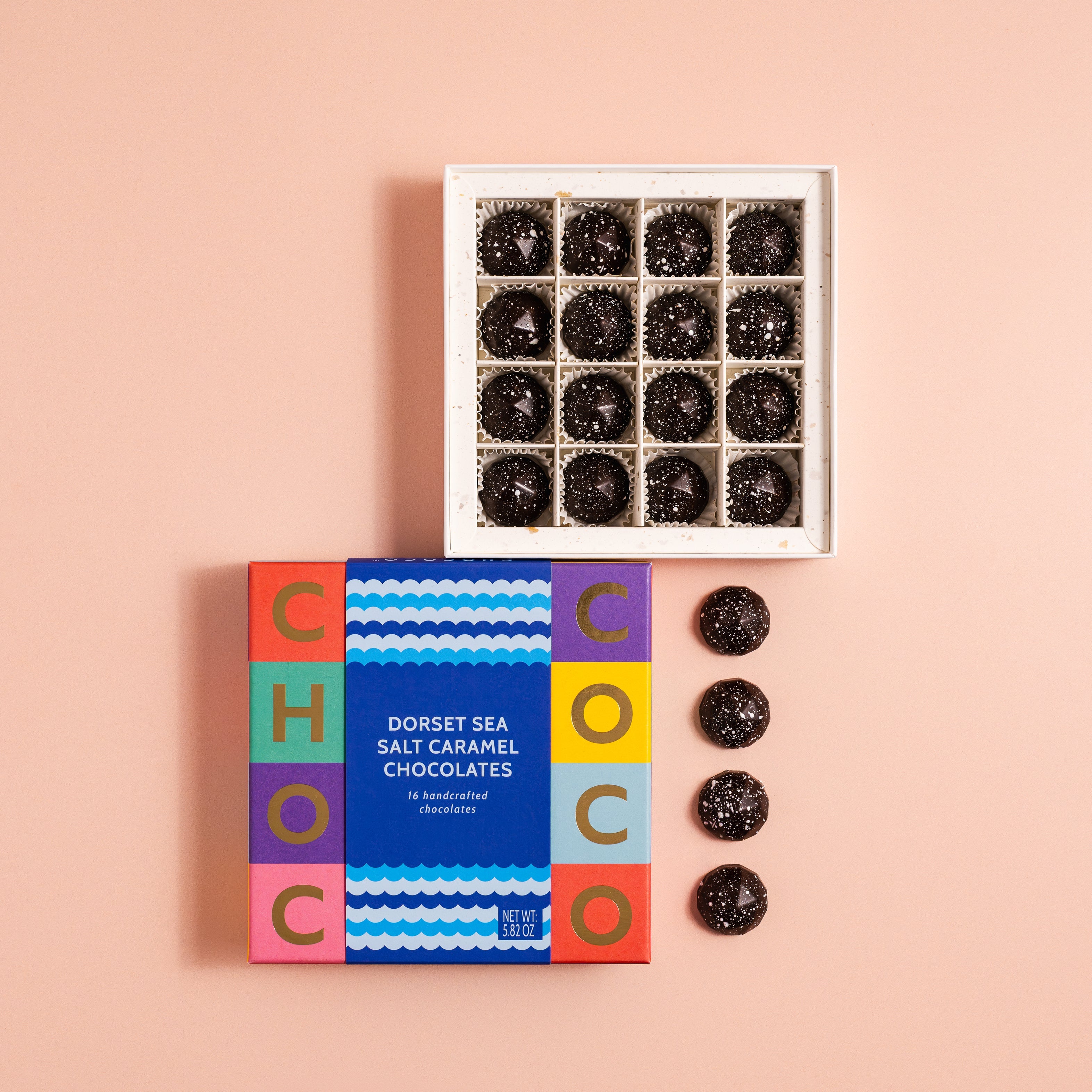 Dorset Sea Salt Caramels Box - Medium by Chococo