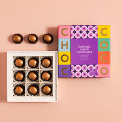 Box of Glorious Ginger Chocolates by Chococo