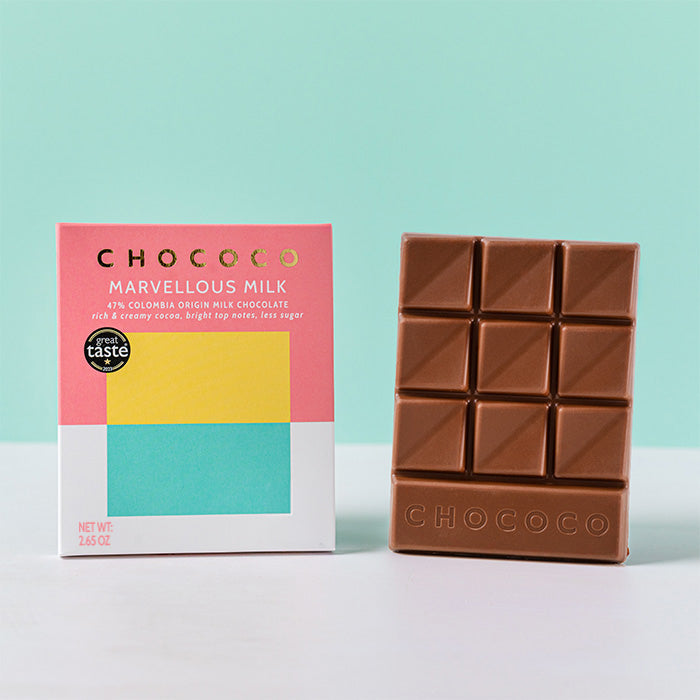 Marvellous Milk 47% Colombia Origin Milk Chocolate Bar by Chococo