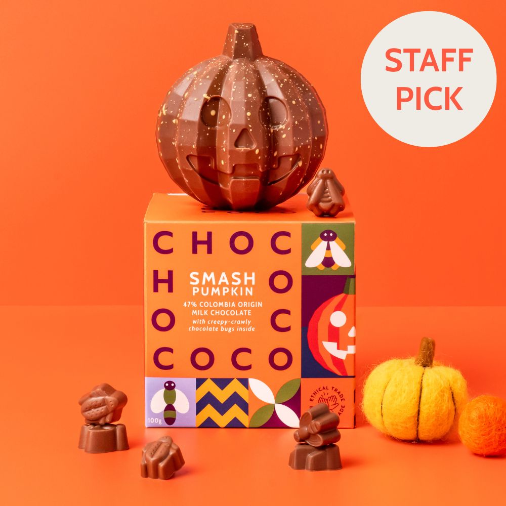 Milk Chocolate Pumpkin with bugs inside