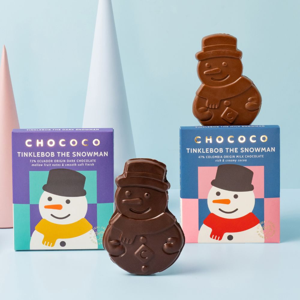 Tinklebob the Snowman Dark Chocolate Bar