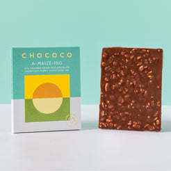 A-Maize-ing 47% Milk Chocolate Bar with roasted salted corn