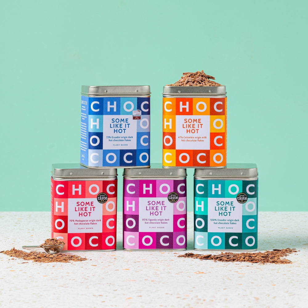 47% Colombia origin Milk Hot Chocolate Flakes Tin – view 2