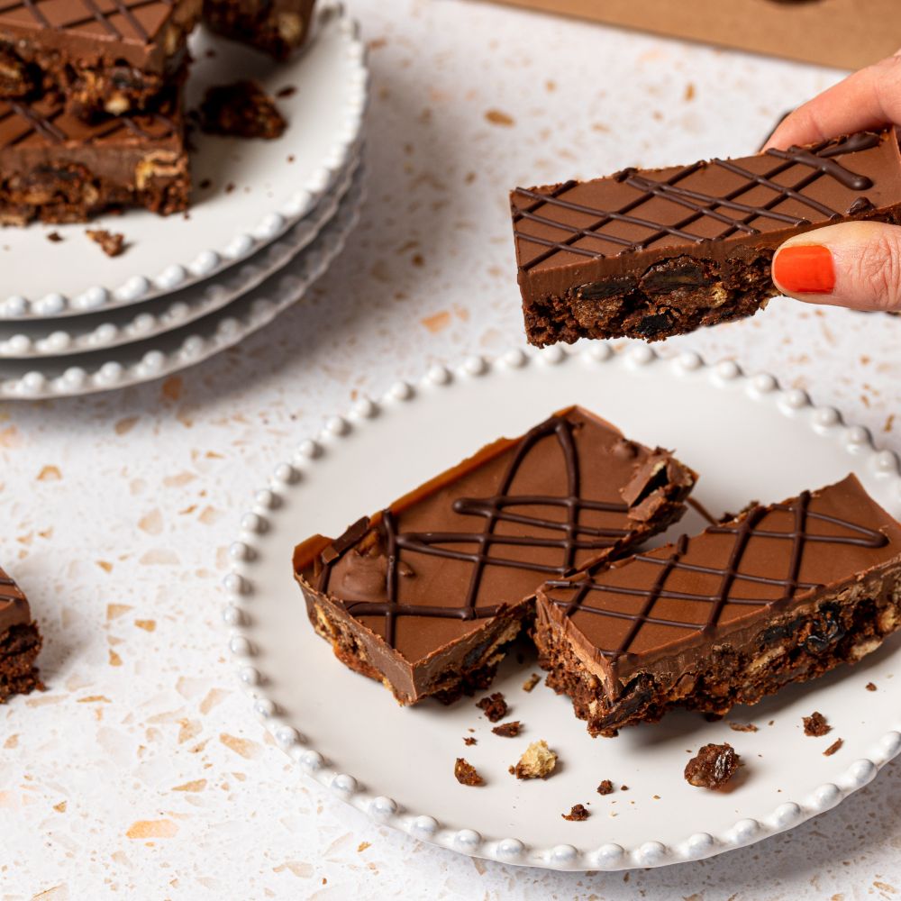 Classic Chocolate Biscuit Cake Letterbox Tray Bake – view 3