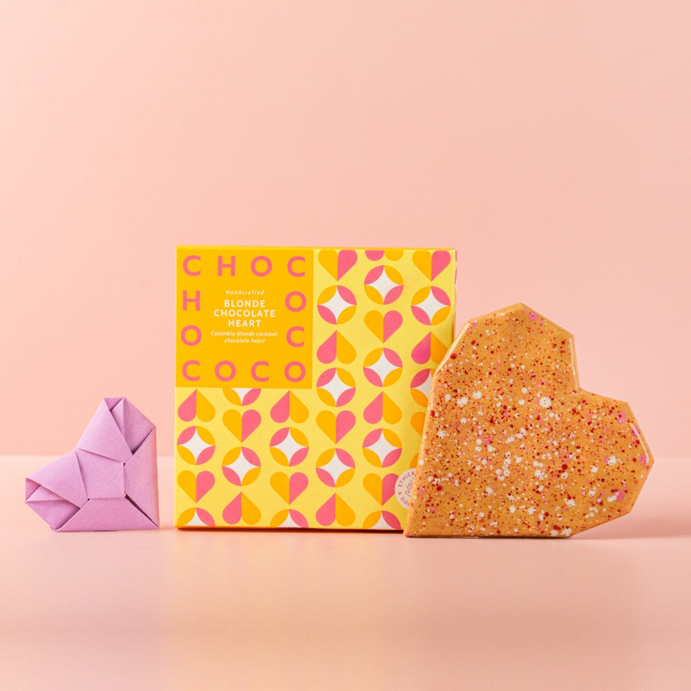 Blonde Chocolate Heart Bar