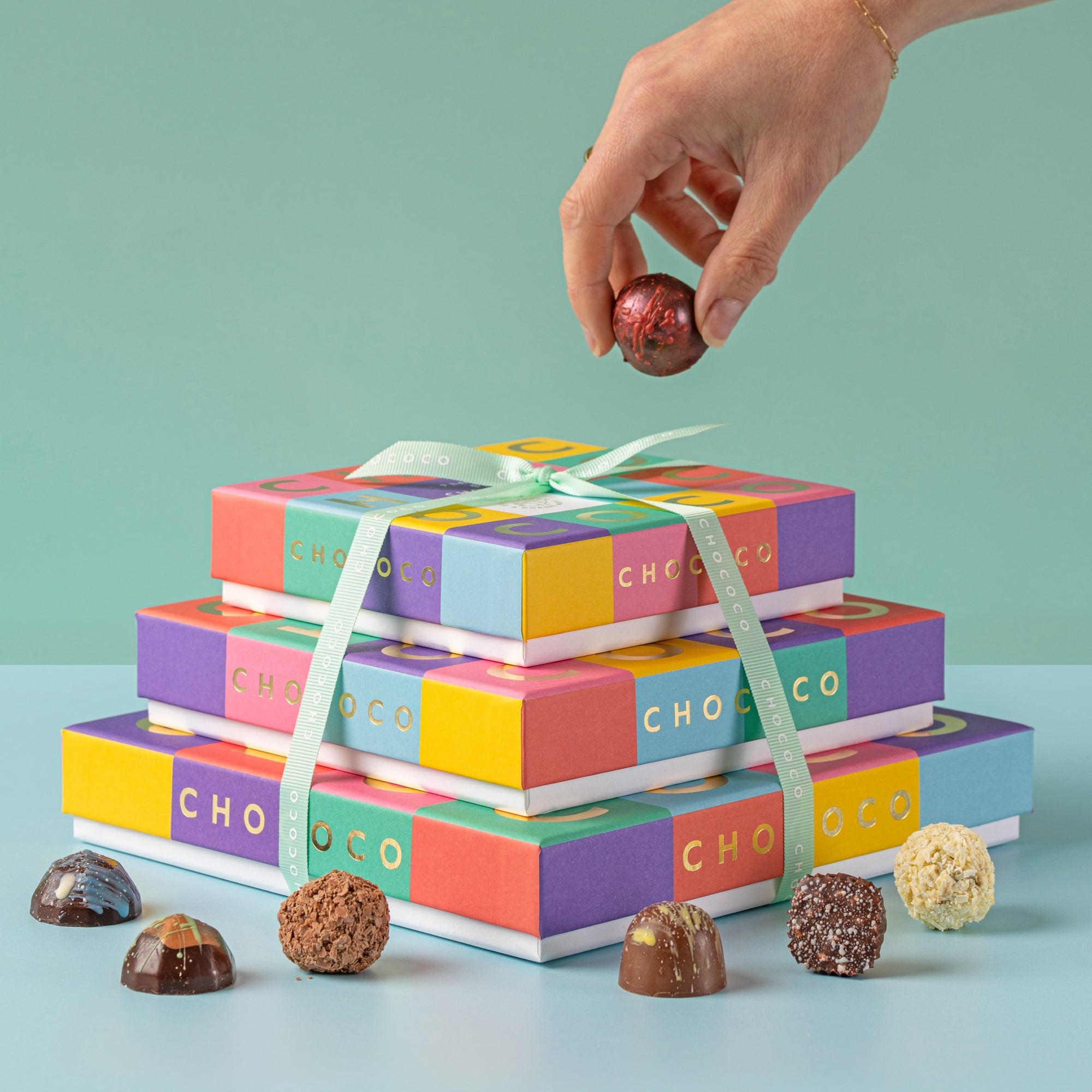 Chococo Cascade of 50 Fresh Chocolates