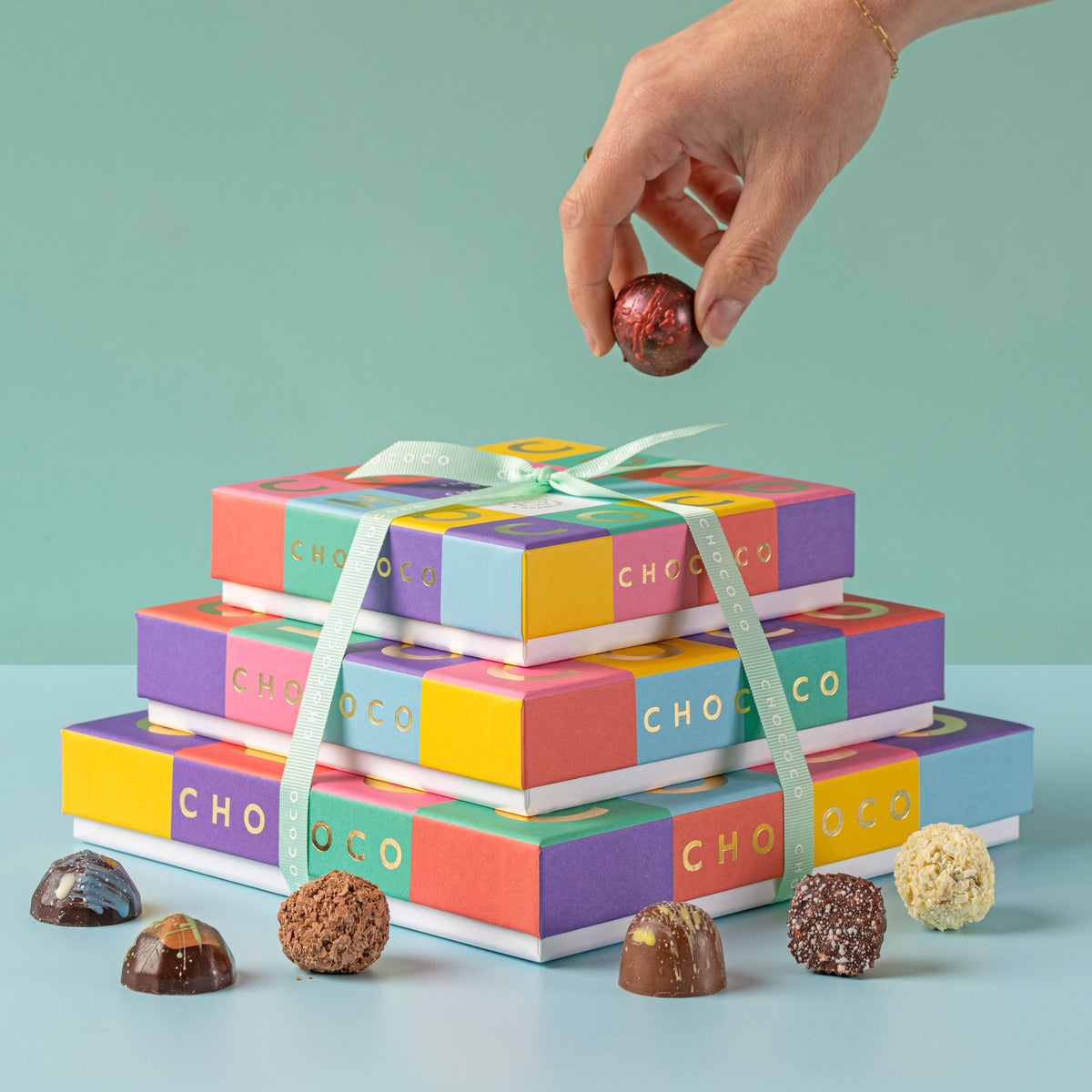 Chococo Cascade of 50 Fresh Chocolates