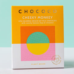 Cheeky Monkey 43% Oat M!lk Chocolate Bar with bananas and cinnamon (vf) – view 3