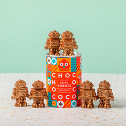 Capsule of Milk Chocolate Robots