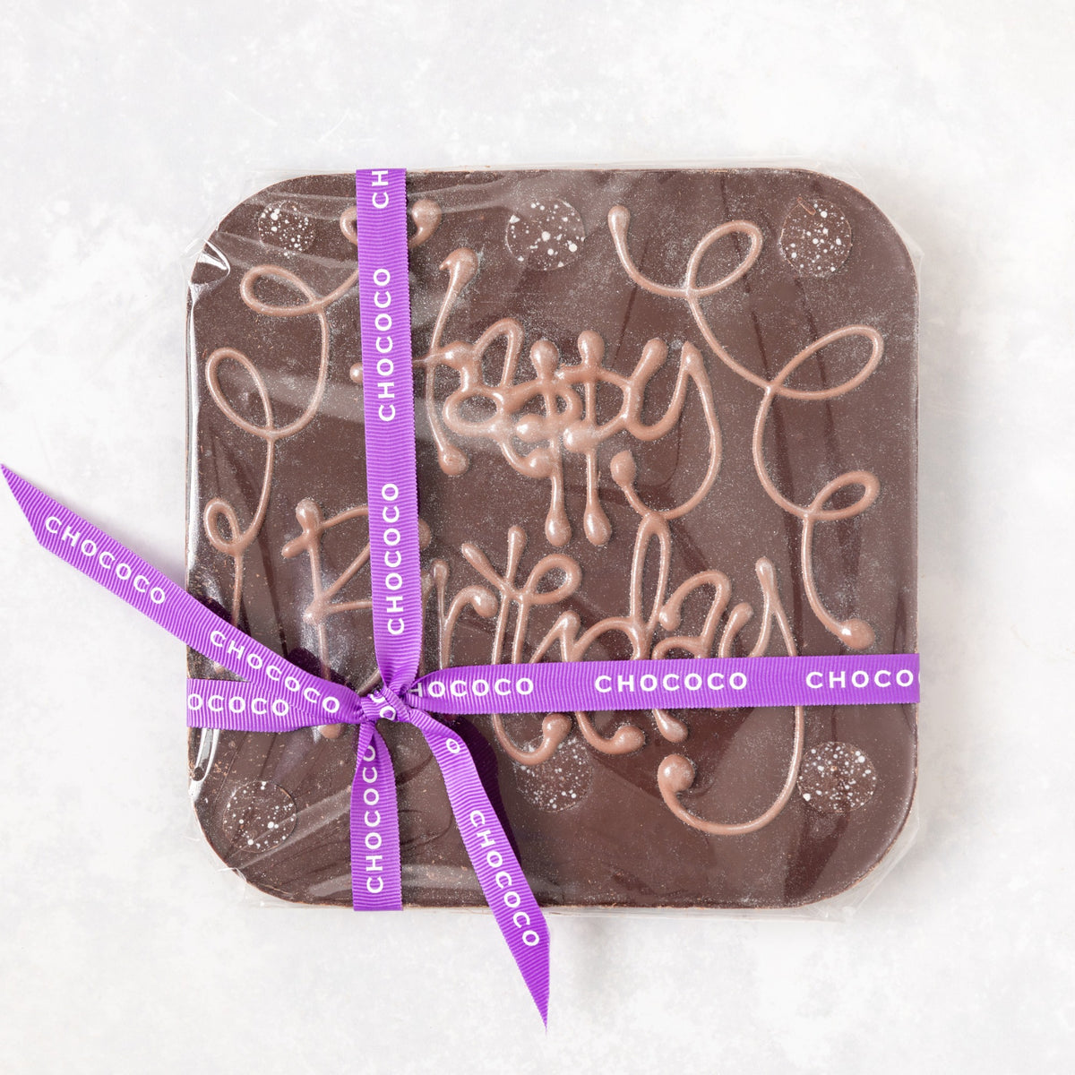 Happy Birthday giant dark chocolate bar (vf) – view 2