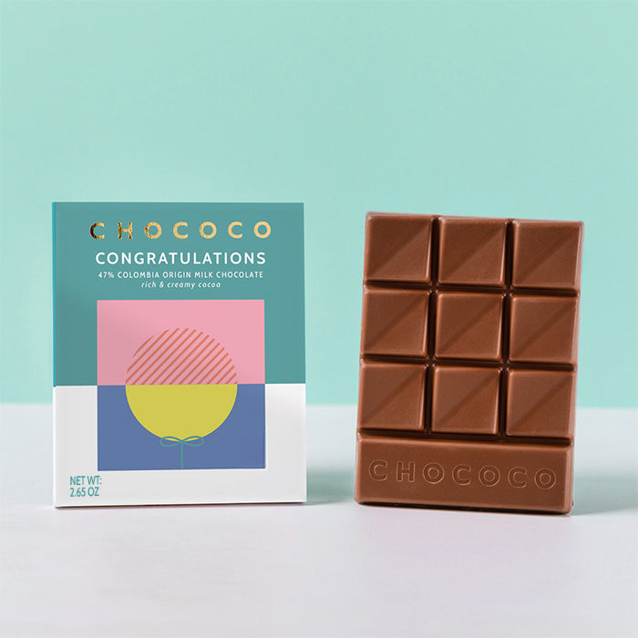Congratulations 47% Milk Chocolate Bar by Chococo