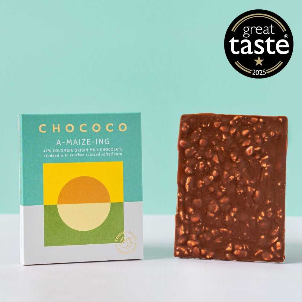 A-Maize-ing 47% Milk Chocolate Bar with roasted salted corn – view 5