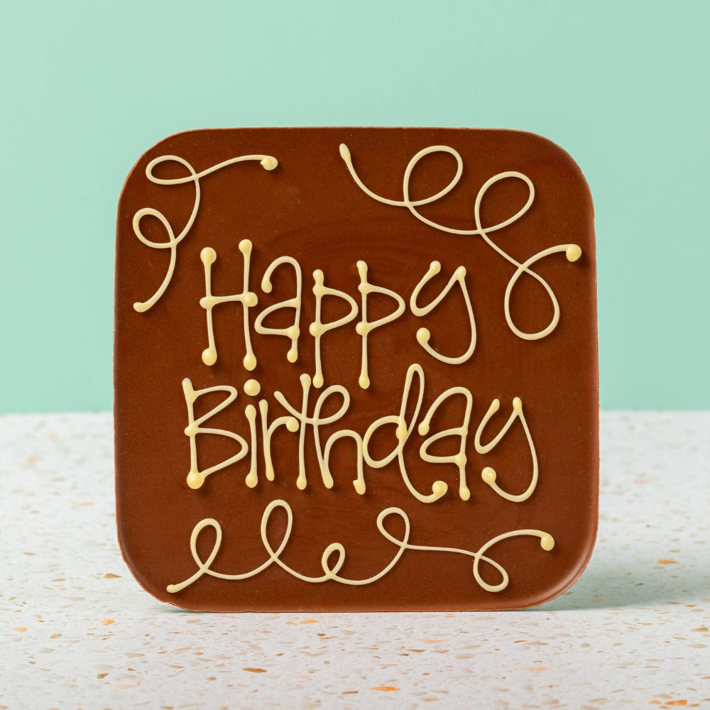 Happy Birthday giant milk chocolate bar