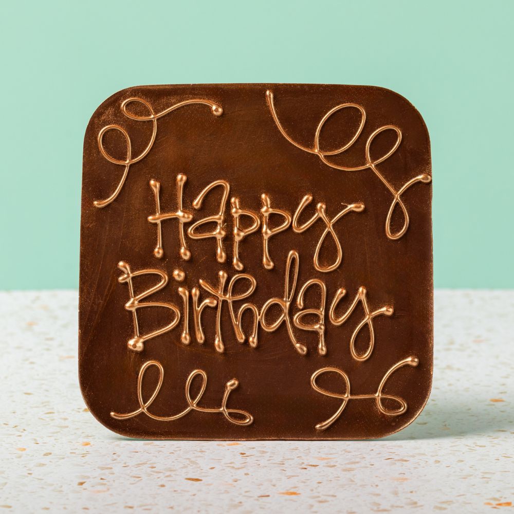 Happy Birthday giant dark chocolate bar