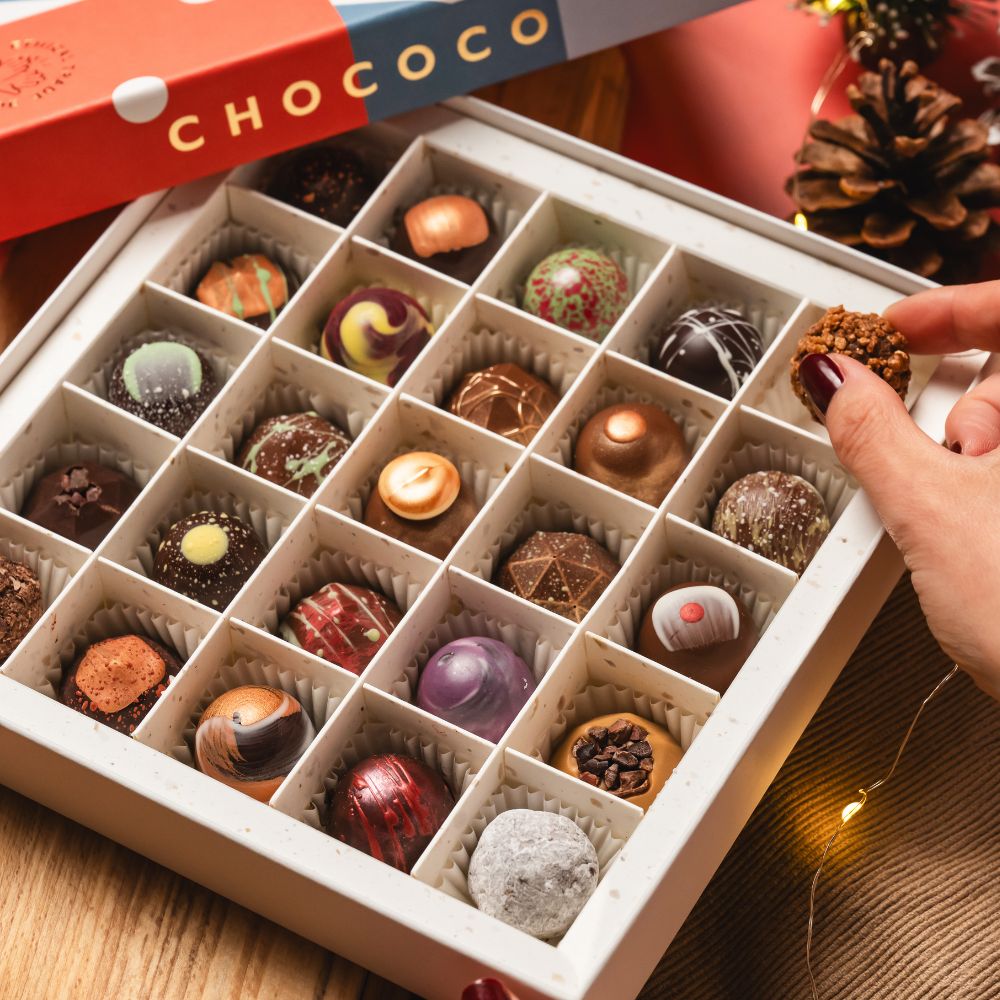 Cascade of Festive Chocolate Selection Boxes