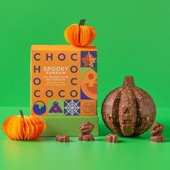 Milk Chocolate Pumpkin with bugs inside