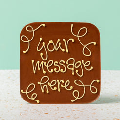 Personalised giant milk chocolate bar