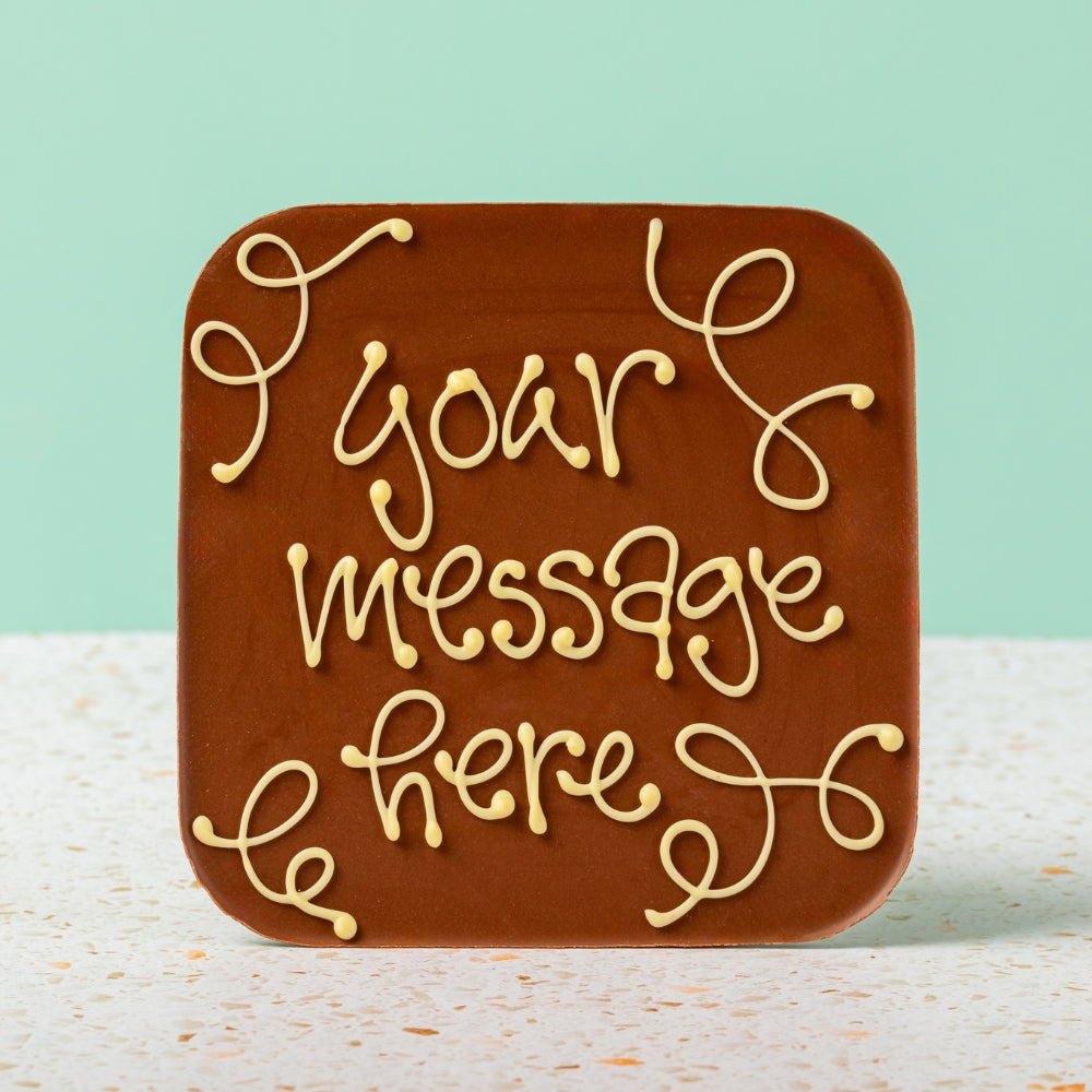 Personalised giant milk chocolate bar