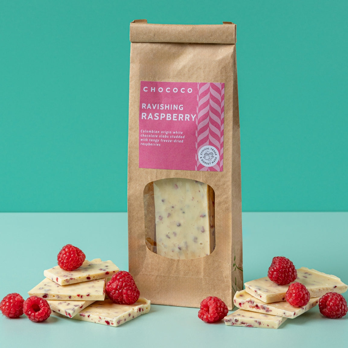 White Chocolate Ravishing Raspberry Slabs – view 5