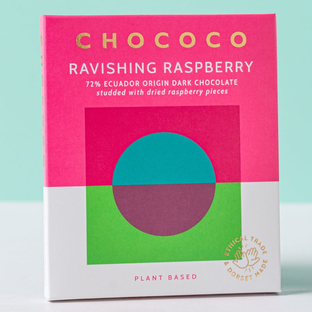 Ravishing Raspberry studded 72% Ecuador Chocolate Bar (vf) – view 4