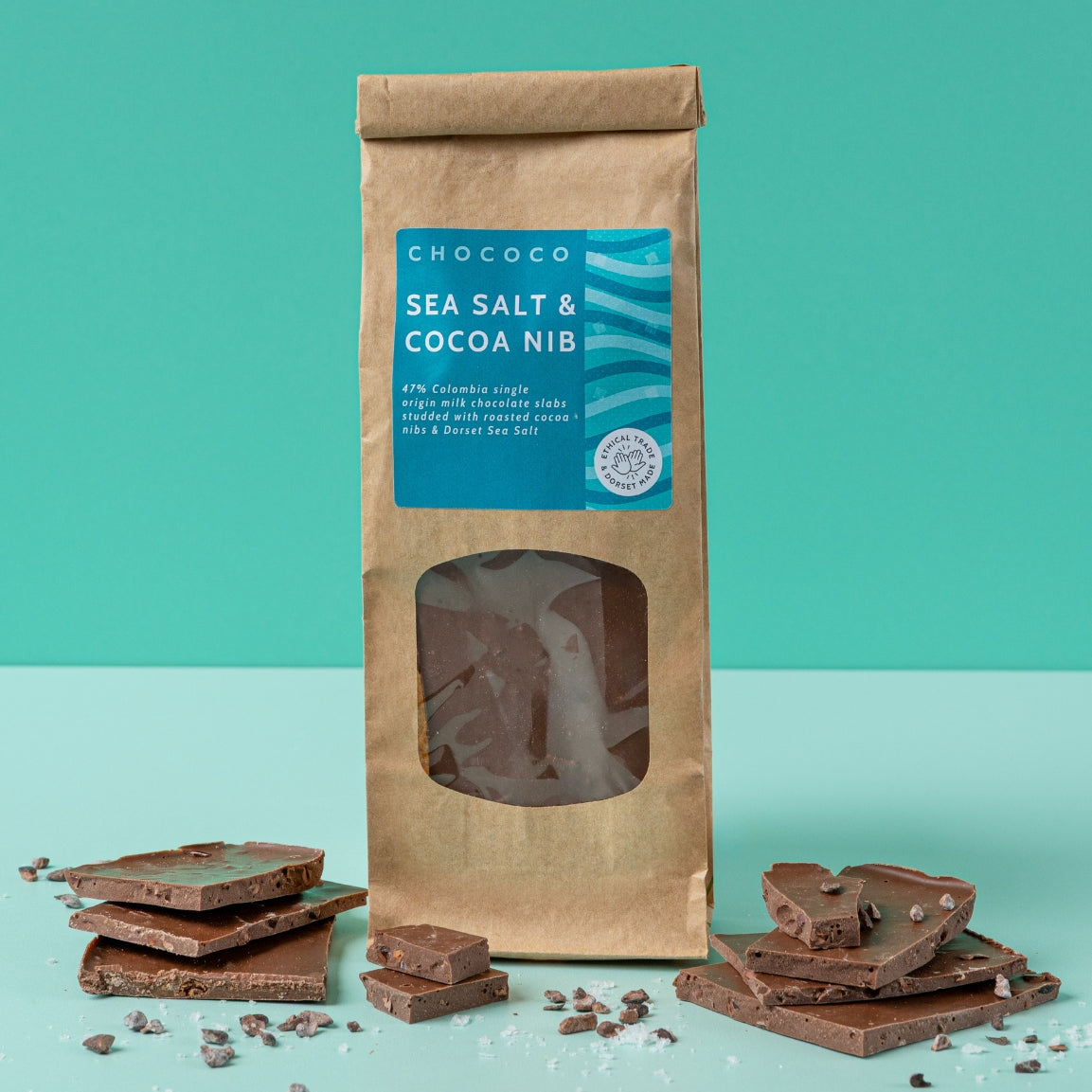 Milk Chocolate Sea Salt & Cocoa Nib Slabs – view 3