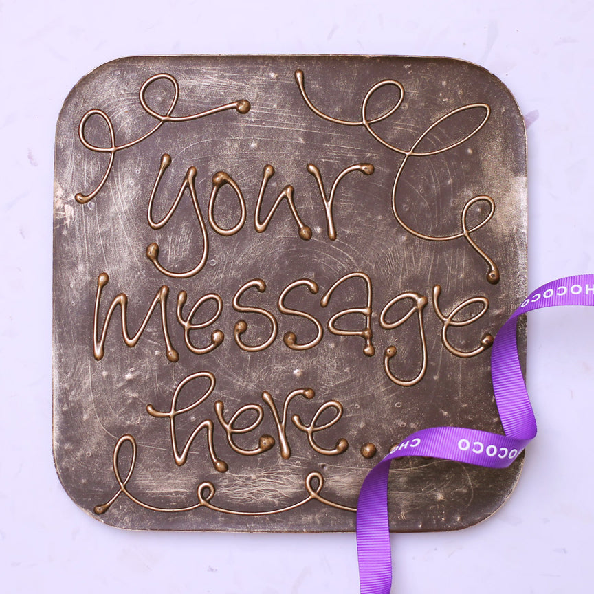 Personalised giant dark chocolate bar (vf) – view 2