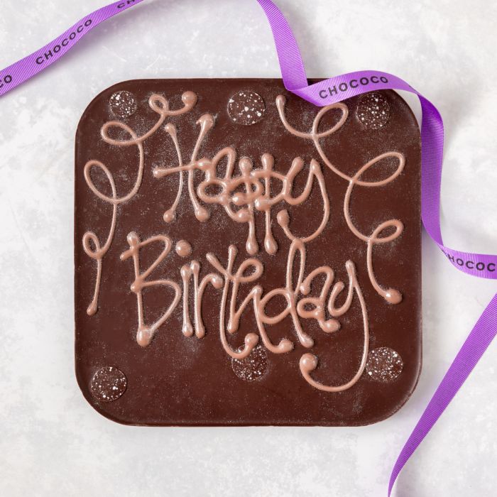 Happy Birthday giant dark chocolate bar (vf)